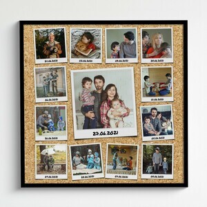 Create Your Own Polaroid Photo Collage with Customizable Text & Fun Backgrounds