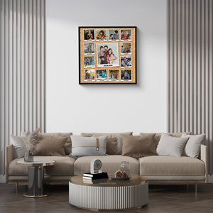 Create Your Own Polaroid Photo Collage with Customizable Text & Fun Backgrounds