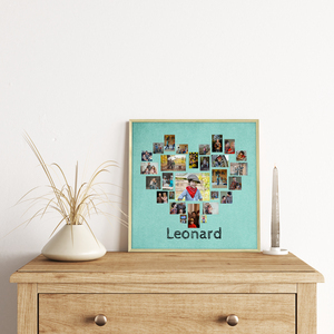 Create Your Heart-Shaped Photo Collage: Capture Your Child's Best Moments