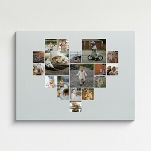 Create Your Heart-Shaped Child Photo Collage on Acrylic