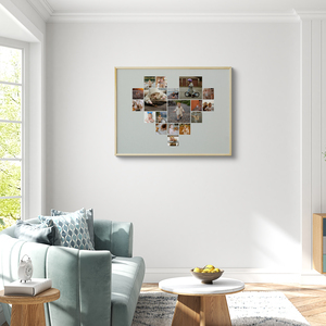Create Your Heart-Shaped Child Photo Collage on Acrylic