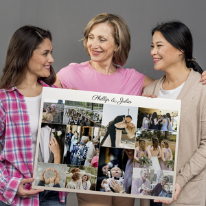 Create Your Personalized Wedding Canvas Collage - Unique Gift for Newlyweds