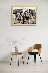 Create Your Personalized Wedding Canvas Collage - Unique Gift for Newlyweds