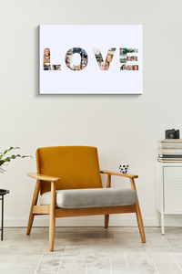 Create Your Own "LOVE" Wedding Photo Collage - A Romantic Personalized Gift