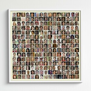Create Your Own 220+ Photo Mosaic Collage - Personalize with Text!