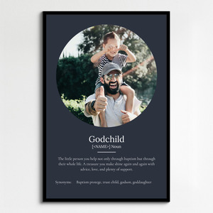 Create a Custom Godchild Definition Poster with Personal Photos