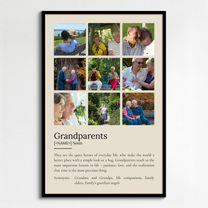 Create a Personalized Grandparent Definition Poster - Cherish Special Moments