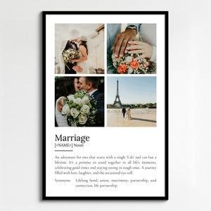 Personalize Your Marriage Definition Poster with Photos