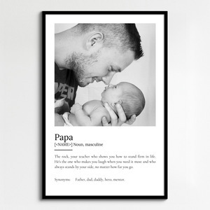 Personalized "Papa" Definition Poster - Create Your Unique Gift
