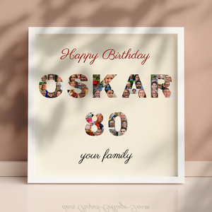 Create a Personalized Birthday Photo Collage with Custom Name & Number Create a Personalized Birthday Photo Collage with Custom Name & Number