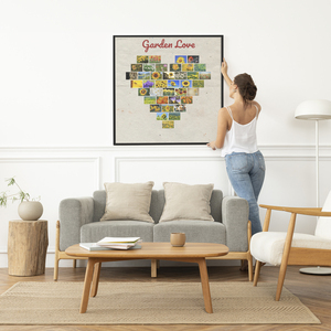 Create Your Own Heart Canvas Collage: Garden Love! Perfect for Custom Memories