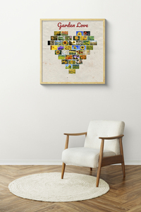Create Your Own Heart Canvas Collage: Garden Love! Perfect for Custom Memories