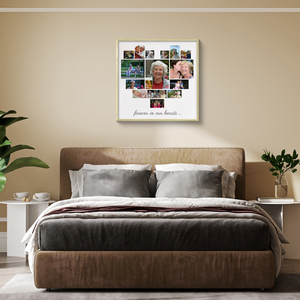 Create a Heart Photo Collage for Grandma - Forever in Our Hearts