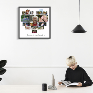 Create a Heart Photo Collage for Grandma - Forever in Our Hearts
