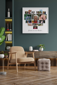 Create a Heart Photo Collage for Grandma - Forever in Our Hearts