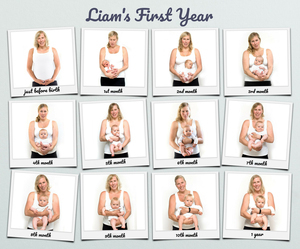Create Your Baby's First Year Polaroid-Style Collage Poster
