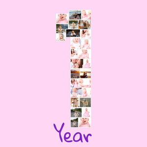 Create Your Baby's First Year Photo Collage - Personalized 1st Birthday Gift Create Your Baby's First Year Photo Collage - Personalized 1st Birthday Gift