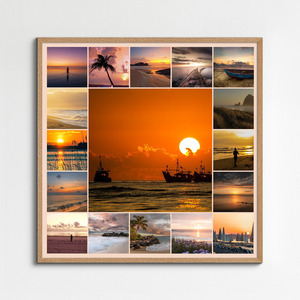 Landscape Photo Collage Print - Design Yours: Beaches, Sunsets, Lakes & Snowy Peaks