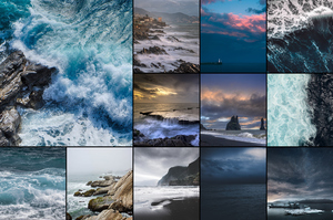 Premium Weather Photo Collage Prints - Create your fog & thunderstorm landscapes