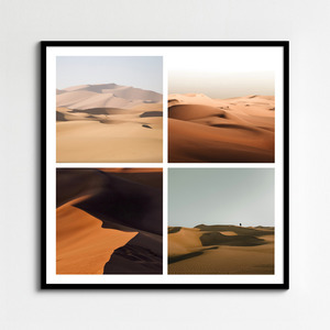 Design Your Nature Photo Collage Premium Print: Desert Dunes, Glaciers & Ice Caves