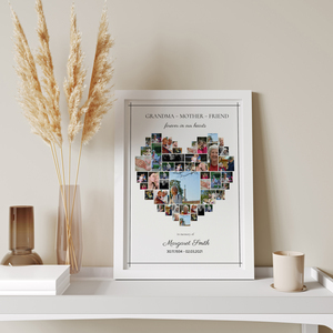 Create a Heart-Shaped Memorial Photo Collage for a Loved One