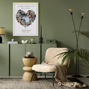 Create a Heart-Shaped Memorial Photo Collage for a Loved One
