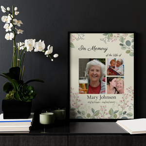 Create a Memorial Canvas: Cherish the Life and Moments