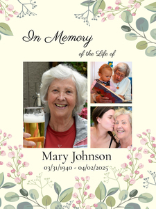 Create a Memorial Canvas: Cherish the Life and Moments