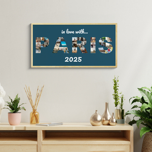 Personalize Your Paris Photo Letter Collage - Create a Memory on Canvas! Personalize Your Paris Photo Letter Collage - Create a Memory on Canvas!
