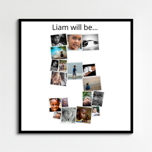 Create a Unique Number '5' Photo Collage - Perfect for Memorable Gifts! Create a Unique Number '5' Photo Collage - Perfect for Memorable Gifts!