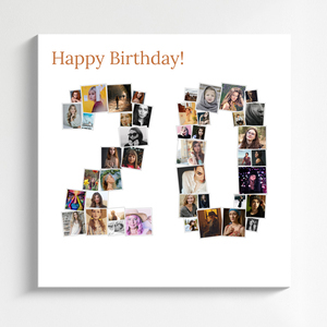 Create a Custom '20' Photo Collage for Birthdays & Anniversaries - Unique Gift Create a Custom '20' Photo Collage for Birthdays & Anniversaries - Unique Gift