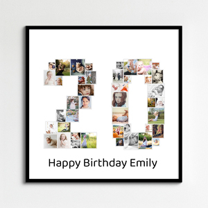Create a Custom '20' Photo Collage for Birthdays & Anniversaries - Unique Gift Create a Custom '20' Photo Collage for Birthdays & Anniversaries - Unique Gift