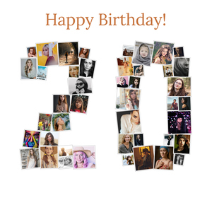 Create a Custom '20' Photo Collage for Birthdays & Anniversaries - Unique Gift Create a Custom '20' Photo Collage for Birthdays & Anniversaries - Unique Gift