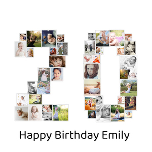 Create a Custom '20' Photo Collage for Birthdays & Anniversaries - Unique Gift Create a Custom '20' Photo Collage for Birthdays & Anniversaries - Unique Gift