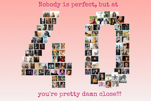 Create a Stunning '40' Photo Collage - Perfect Gift for Special Occasions! Create a Stunning '40' Photo Collage - Perfect Gift for Special Occasions!
