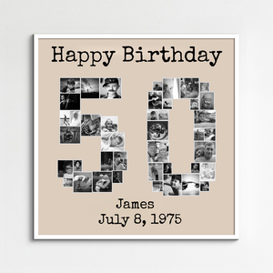 Create a Stunning '50' Photo Collage for Birthdays & Anniversaries Create a Stunning '50' Photo Collage for Birthdays & Anniversaries