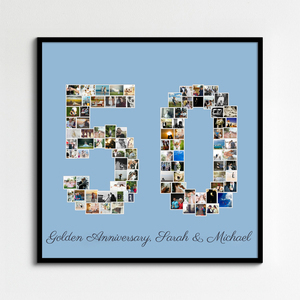 Create a Stunning '50' Photo Collage for Birthdays & Anniversaries Create a Stunning '50' Photo Collage for Birthdays & Anniversaries