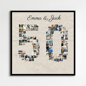 Create a Stunning '50' Photo Collage for Birthdays & Anniversaries Create a Stunning '50' Photo Collage for Birthdays & Anniversaries