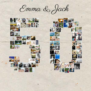 Create a Stunning '50' Photo Collage for Birthdays & Anniversaries Create a Stunning '50' Photo Collage for Birthdays & Anniversaries