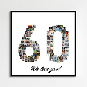 Create a Stunning 60th Birthday Photo Collage Gift Create a Stunning 60th Birthday Photo Collage Gift