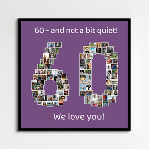 Create a Stunning 60th Birthday Photo Collage Gift Create a Stunning 60th Birthday Photo Collage Gift