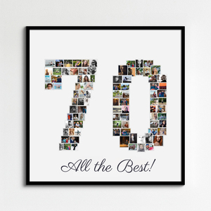 Create a Personalized '70' Photo Collage Gift for a Special Birthday Create a Personalized '70' Photo Collage Gift for a Special Birthday