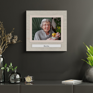 Create a Retro-Style Tribute Photo for Marta's Memorial