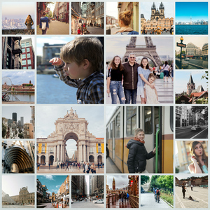 Create Your Custom Travel Photo Collage on Alu-Dibond Create Your Custom Travel Photo Collage on Alu-Dibond