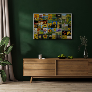 Create Your Wild Flower Collage Poster - Personalize with 61 Photos