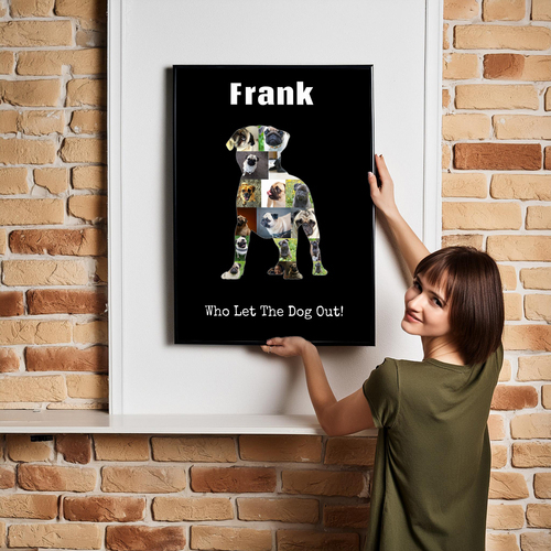Create Your Custom Pug Photo Collage – Perfect Gift for Dog Lovers