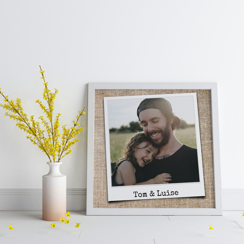 Capture Family Memories: Personalize Your Polaroid-Style Poster