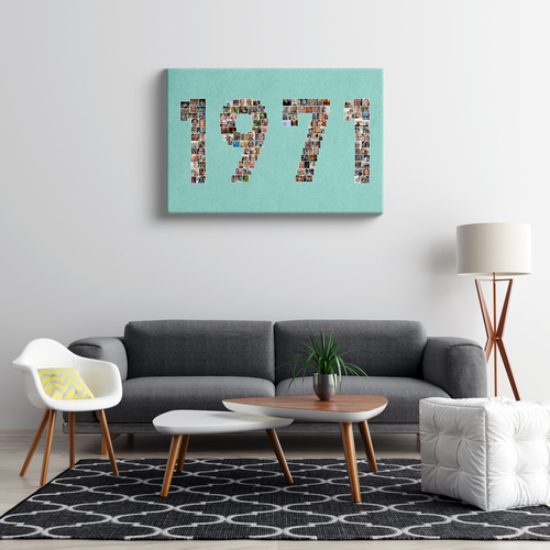 Create Your Own 1971 Photo Collage - Personalized Birthday Gift