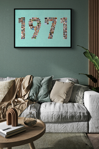 Create Your Own 1971 Photo Collage - Personalized Birthday Gift
