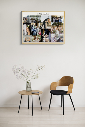 Create Your Personalized Wedding Canvas Collage - Unique Gift for Newlyweds